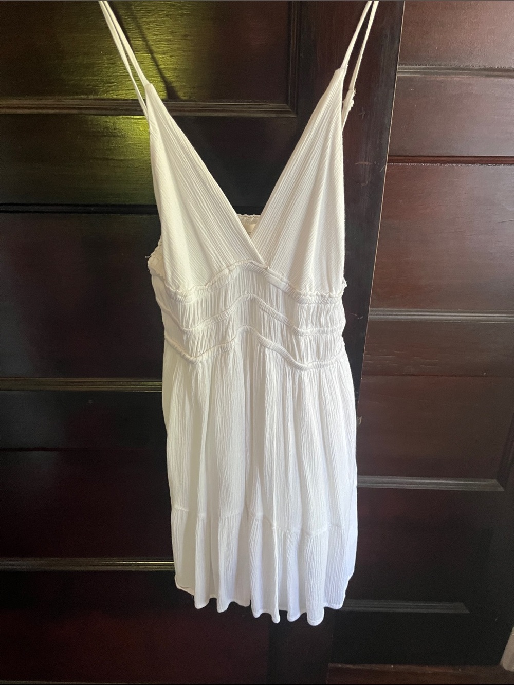 Ocean Drive White V-Neck Spaghetti Strap Slip